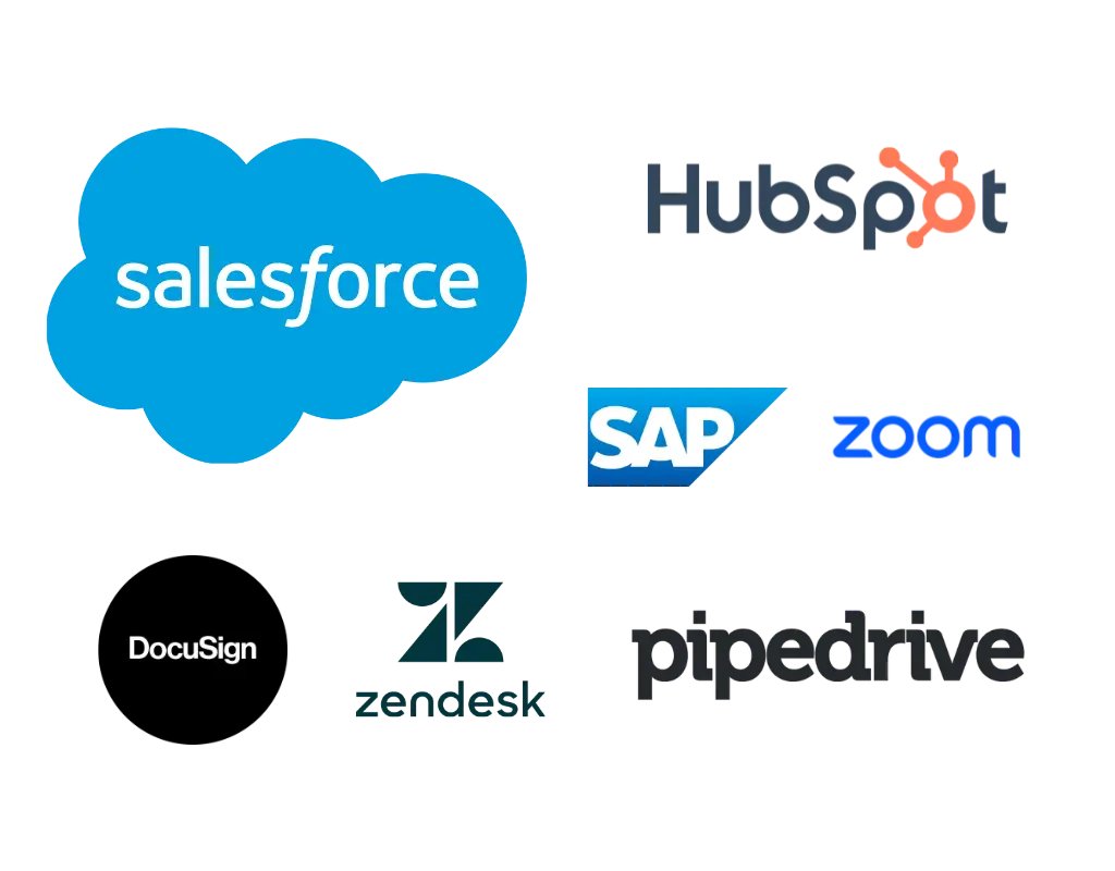 Eine Auswahl an CRM-Tools, die wir automatisieren, anbinden und optimieren können und dies ganz einfach mit No-Code.