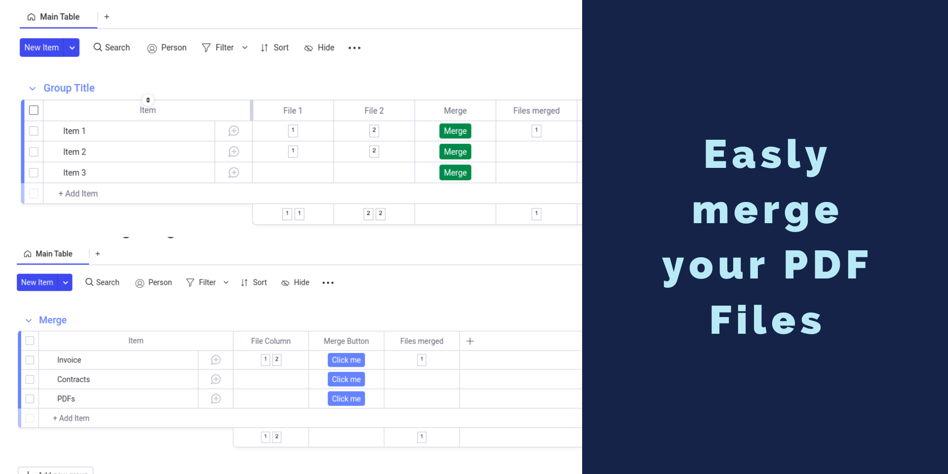 Unsere monday.com PDF Modifier App ist verfügbar im monday Marketplace.