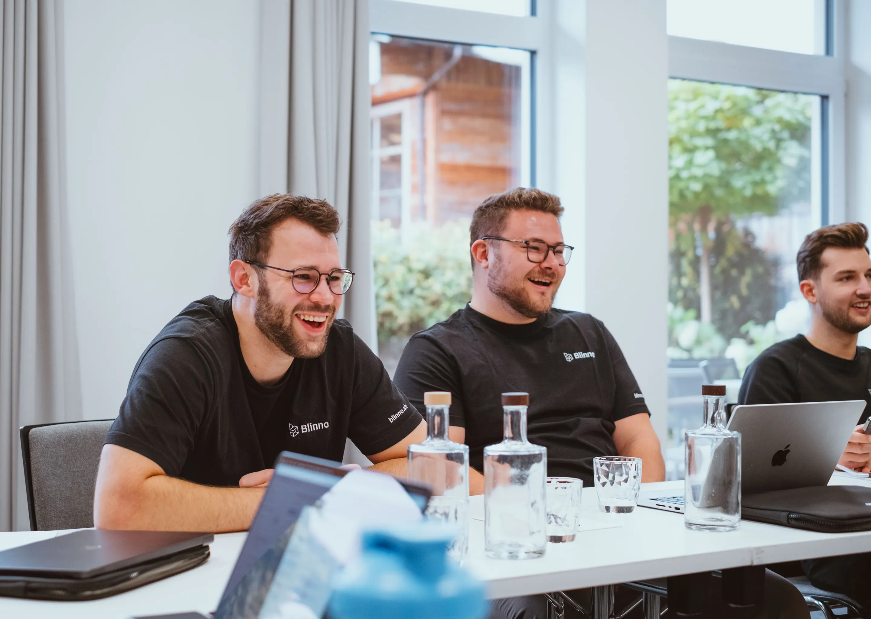 Das Blinno Team in einem No-Code Workshop für eine interne Weiterbildung.