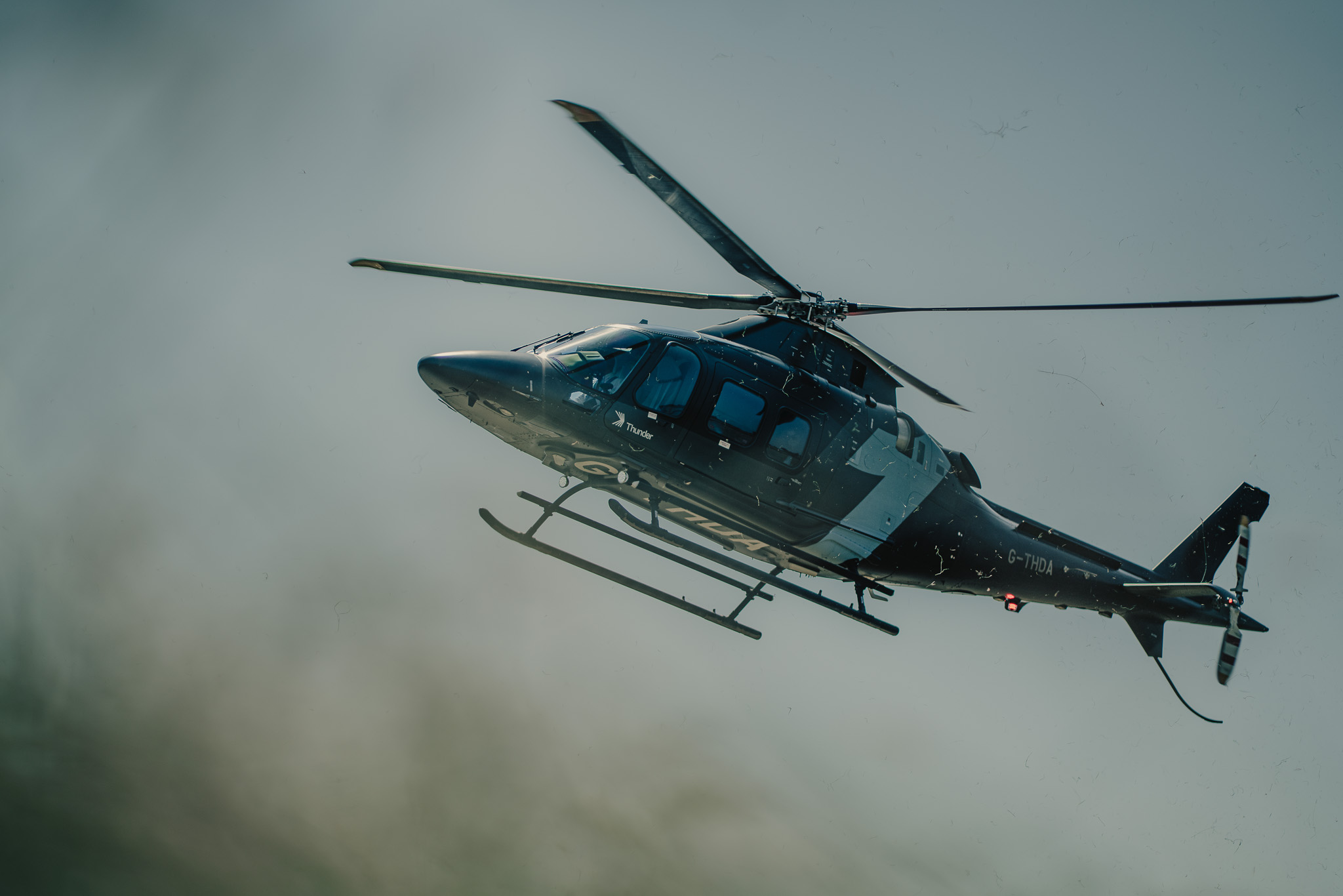 Agusta 109SP helicopter in London called G-THDR