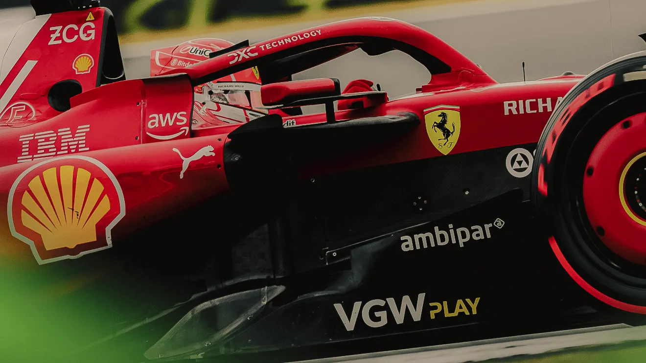 Close up photo of F1 car at Silverstone.