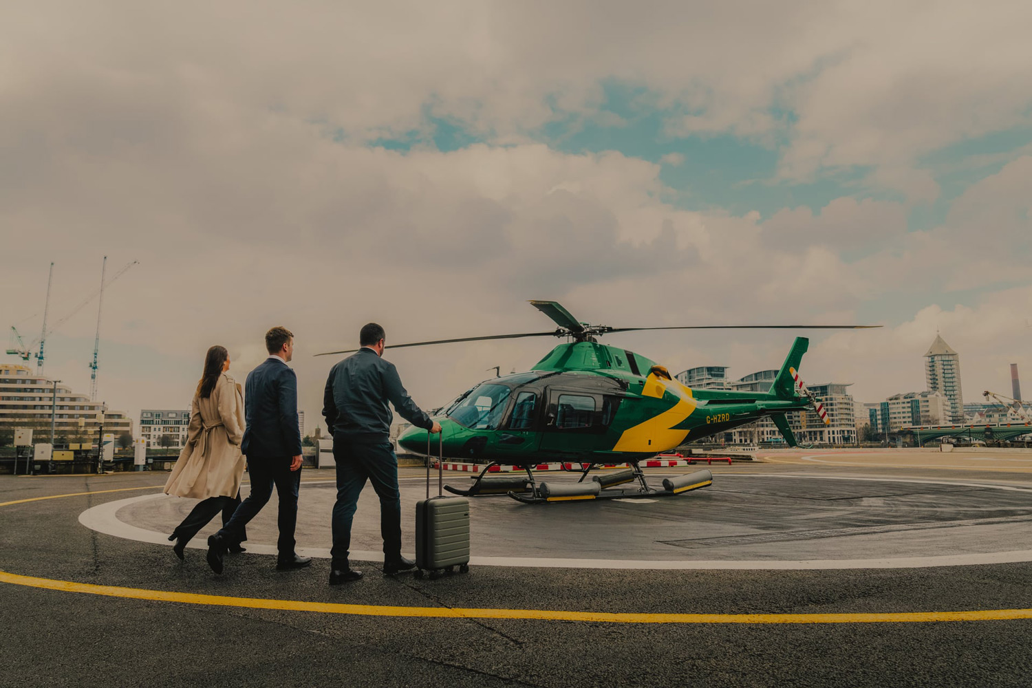 Thunder helicopter at Battersea Helliport