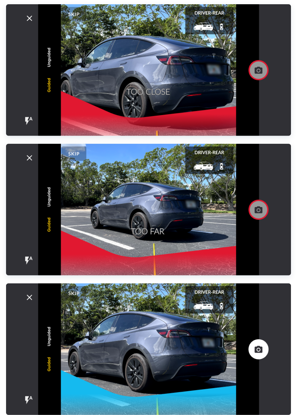 too close vs too far images