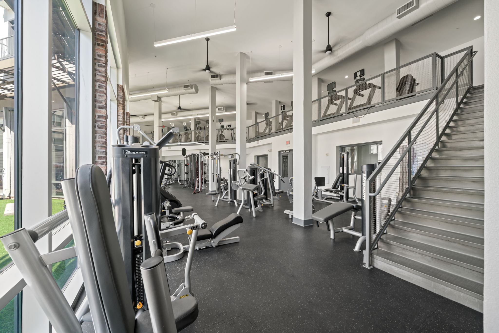 fitness center stairs