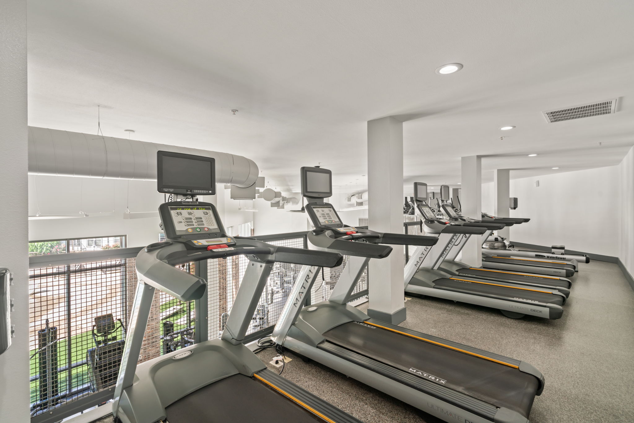 fitness center treadmill