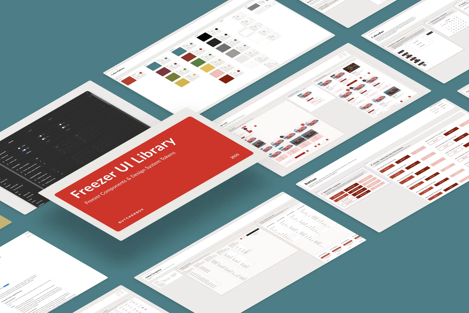Freezer 1.0 design system component sheets
