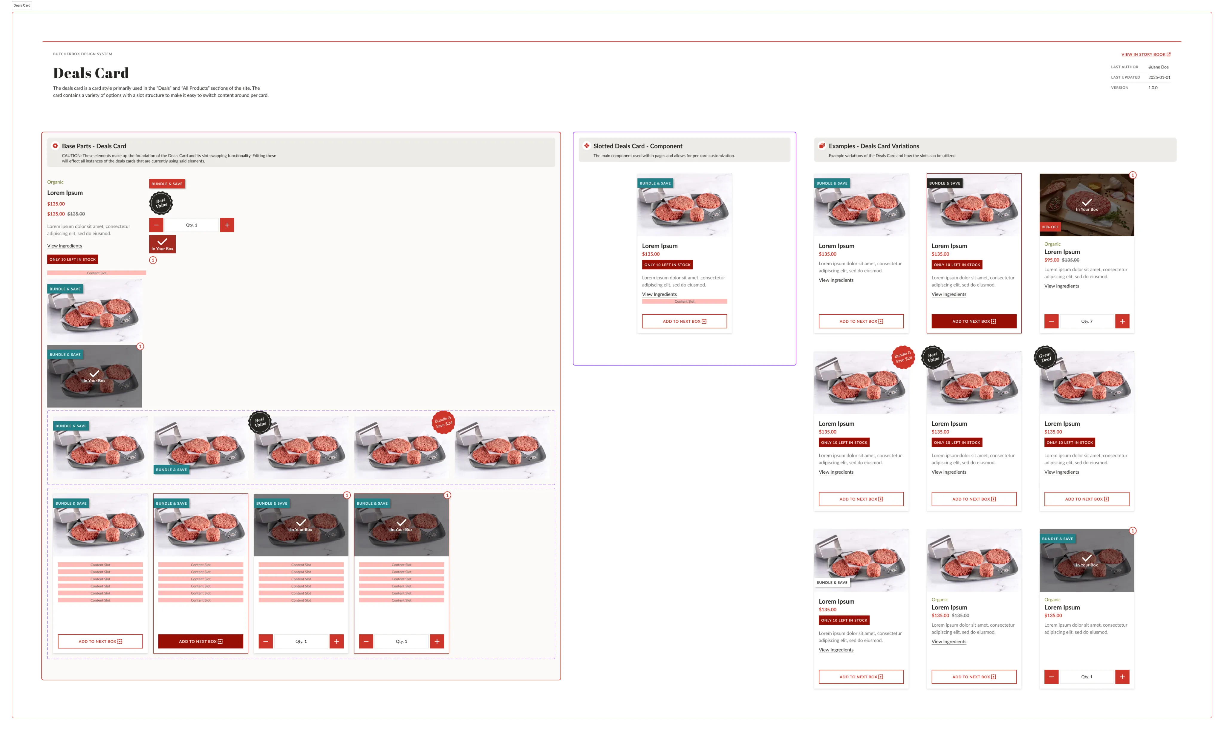 Per component page layouts in Freezer design system