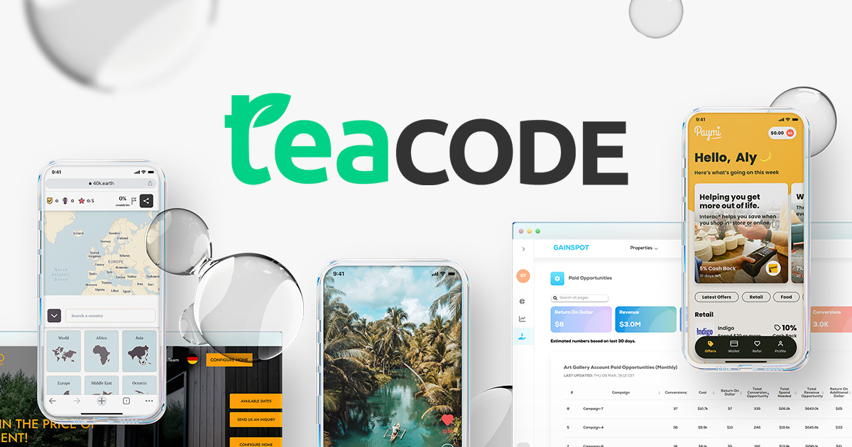 TeaCode - Full-cycle Web and Mobile Development Experts