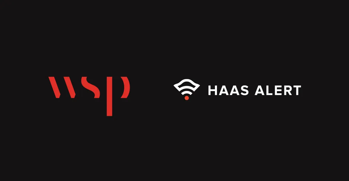 WSP and HAAS Alert Announce Strategic Alliance to Accelerate the Future of Roadway Safety and Connected Mobility