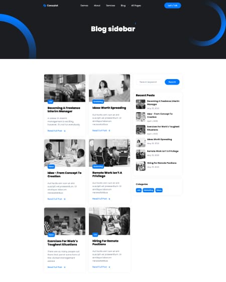 Landing Screen