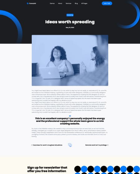 Landing Screen