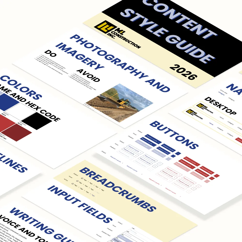 Inlumina Creative brand content style guide.