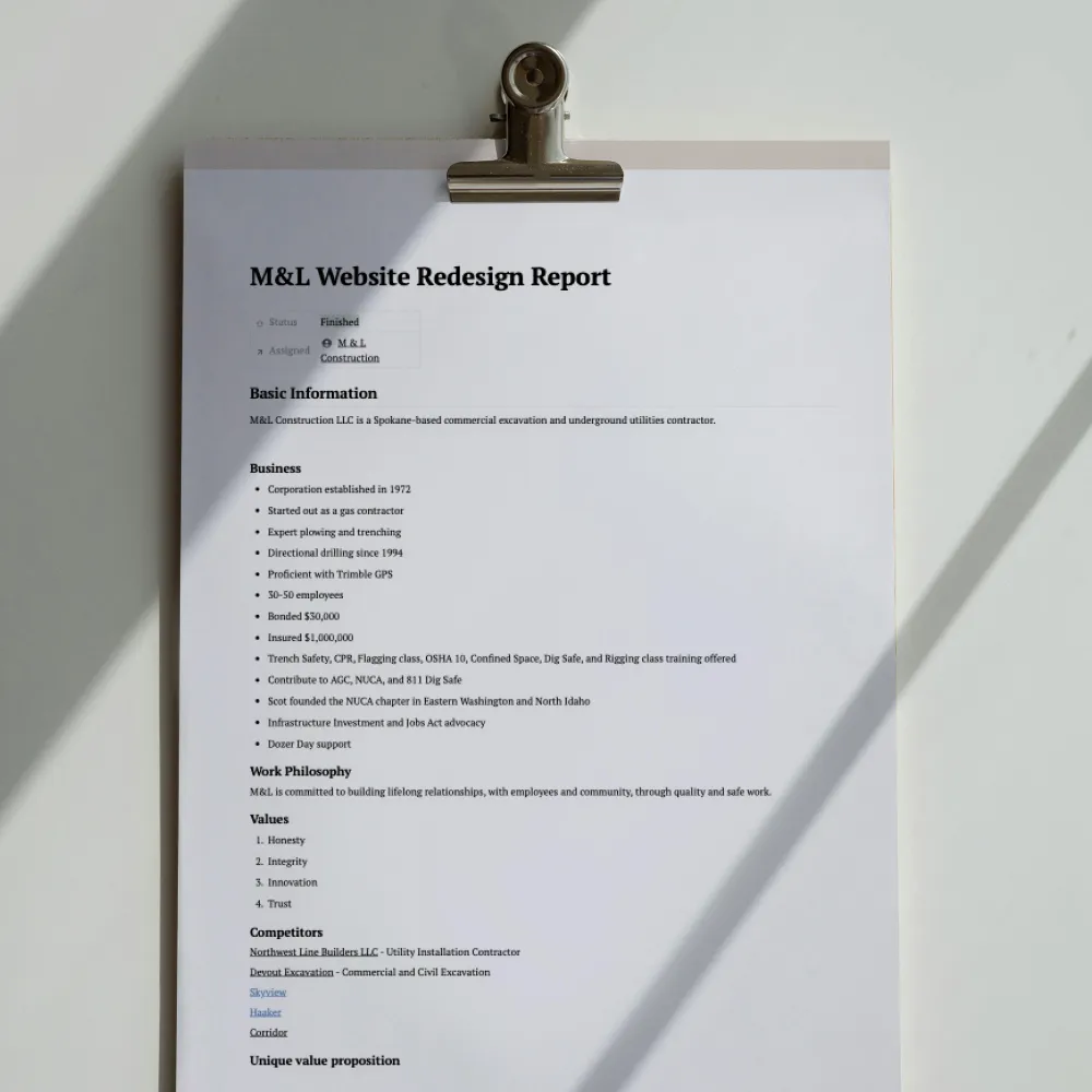 Inlumina Creative brand research process.