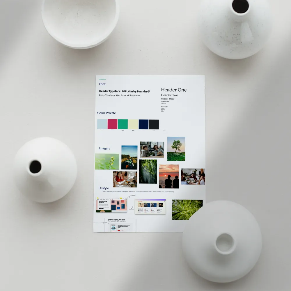 Inlumina Creative web design research process.