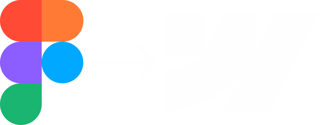 Figma logo on left with an arrow pointing right to the Webflow logo in white on transparent background.