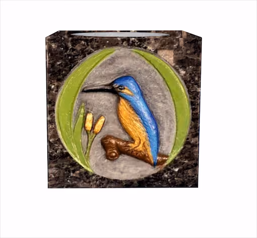 Bird Coloured Grave Ornament