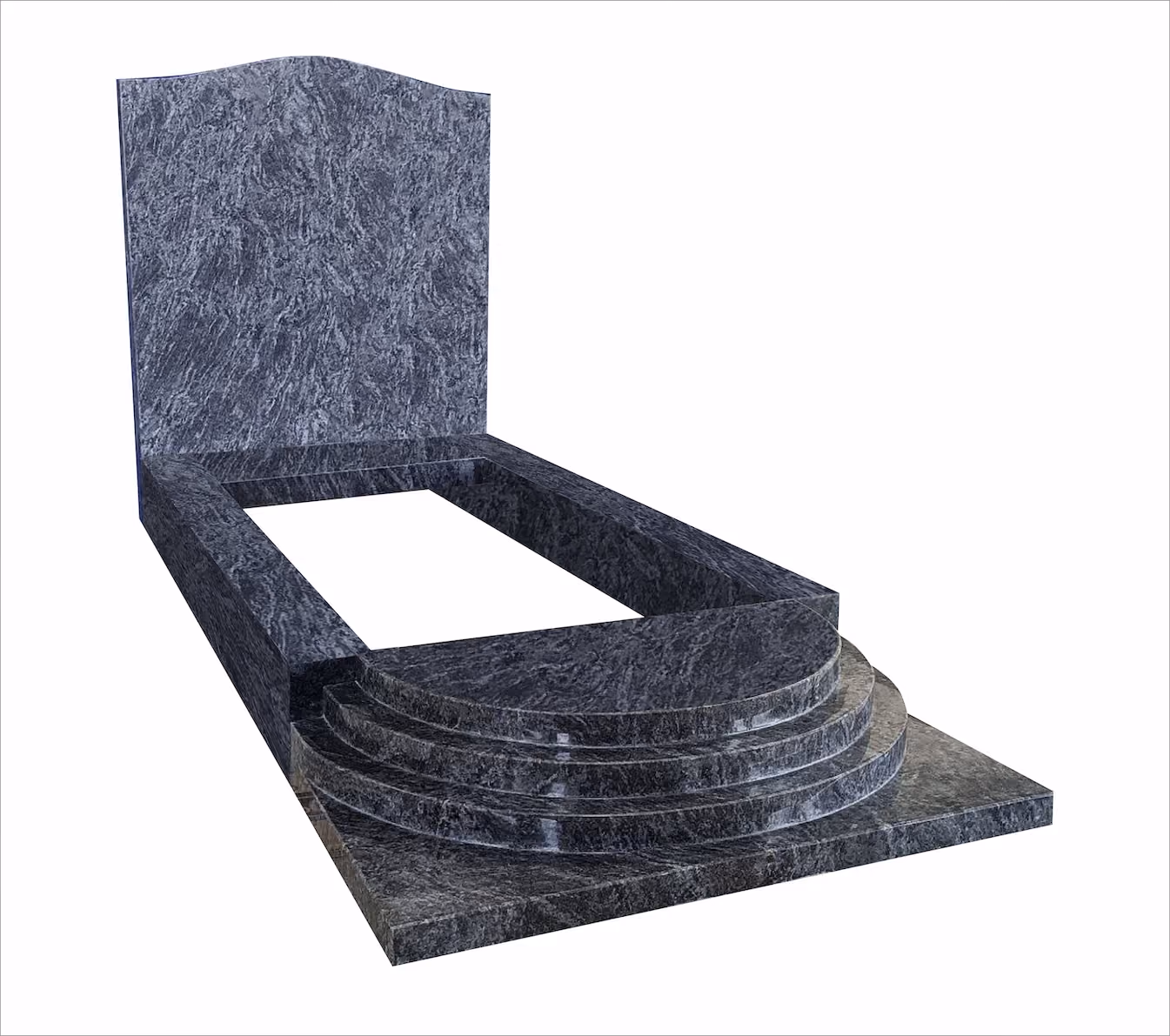Kerbed Memorial Stone Gravestone