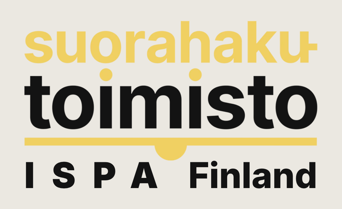 Suorahakutoimisto ISPA Finland logo paper white background