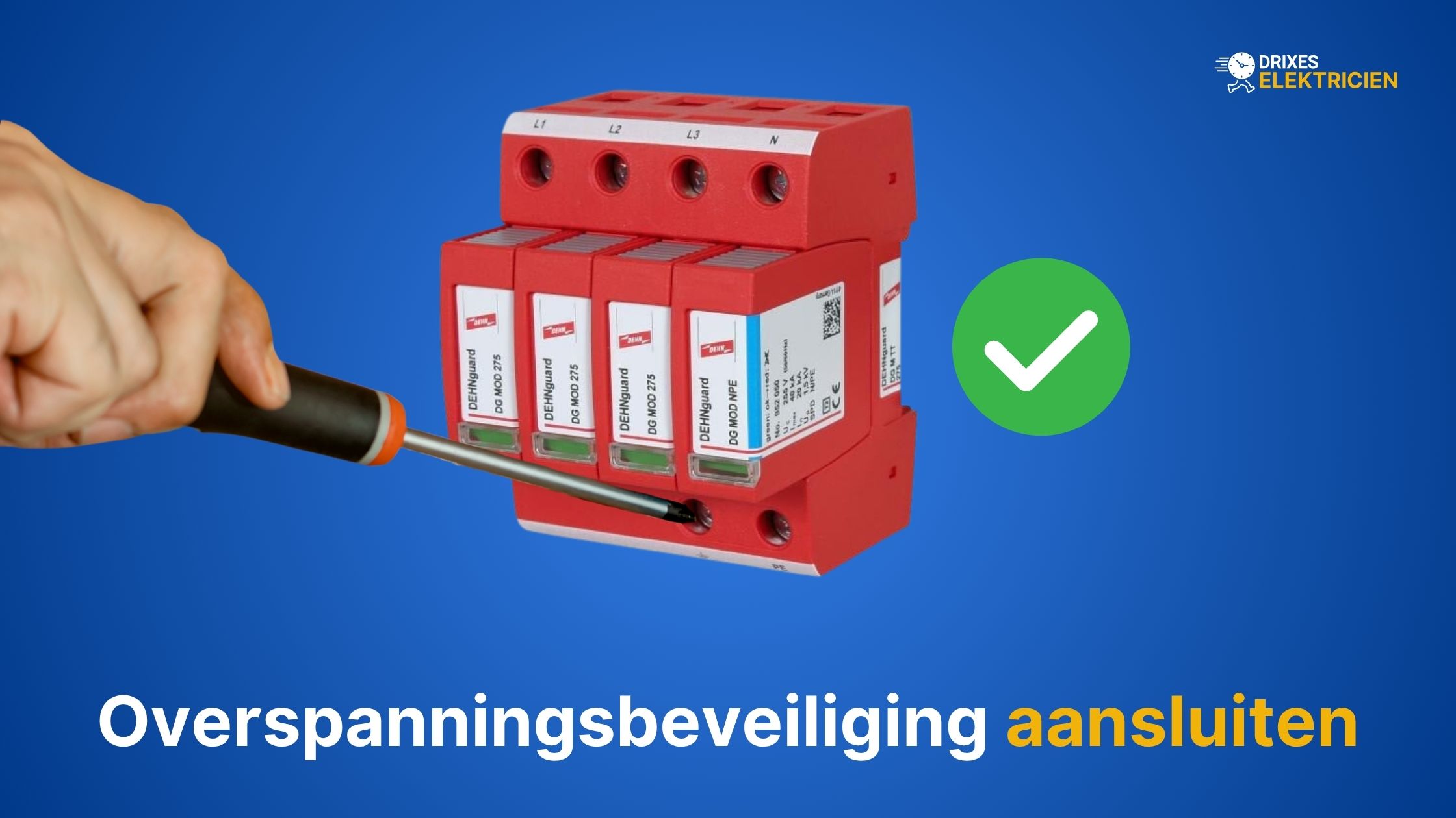 Overspanningsbeveiliging aansluiten