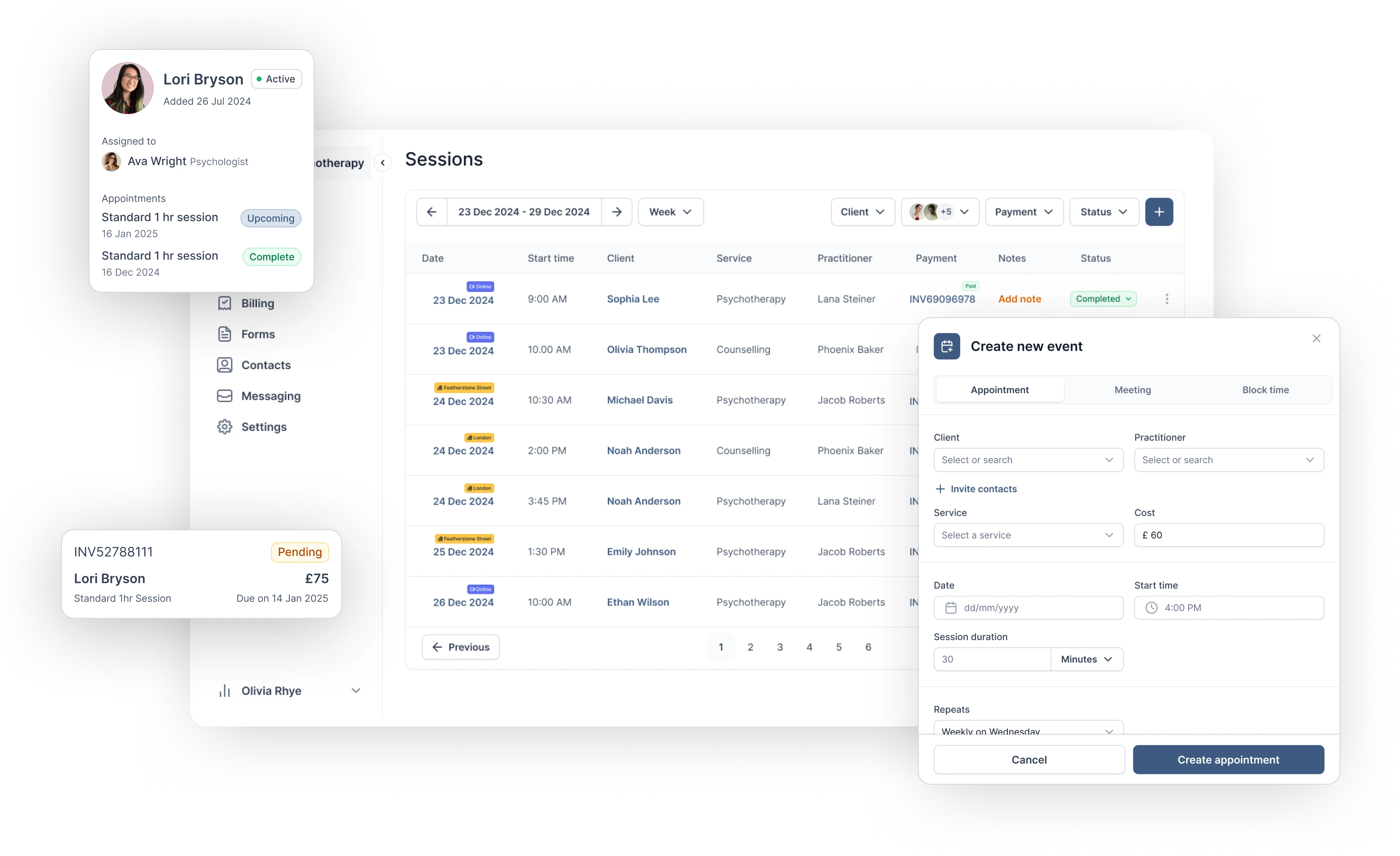Create a free account with Therasee