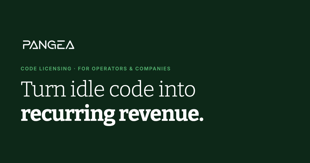 Get a price estimate and licence your unused / obsolete code in minutes logo
