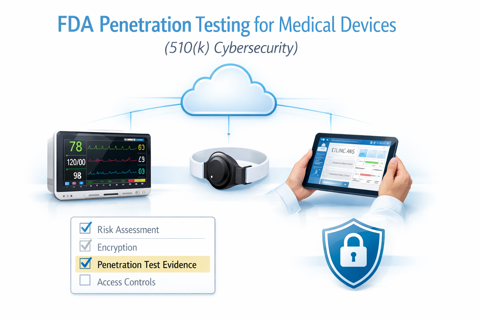 FDA Penetration Testing for Medical Devices: How to Pass 510(k) Cybersecurity Expectations and Get to Market Faster