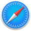 Apple's safari compass icon for mac software.