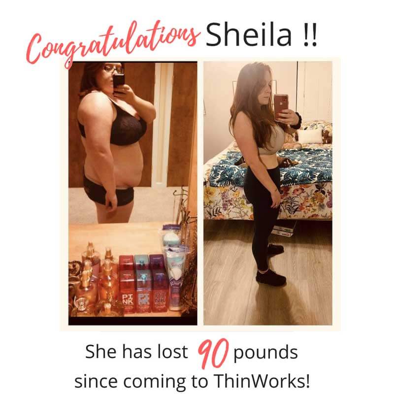 The jaw-dropping before and after of Sheila.