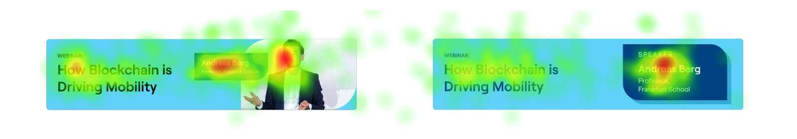 Banner mit Gesichtern ziehen mehr Aufmerksamkeit auf sich.