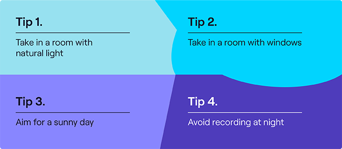 Lighting tips for a good video quality