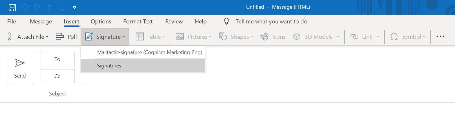 How to add a logo to your email signature