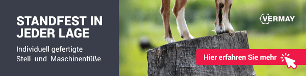 Maschinenfüße Banner E-Mail-Signaturen