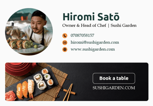 Chef Email Signature