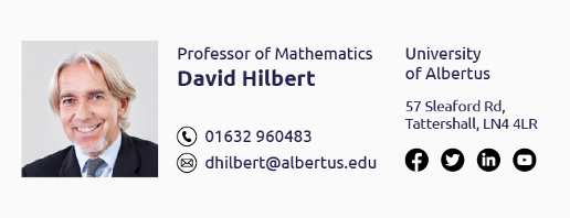 Professor Email Signature