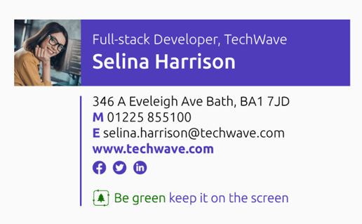 Web Developer Email Signature