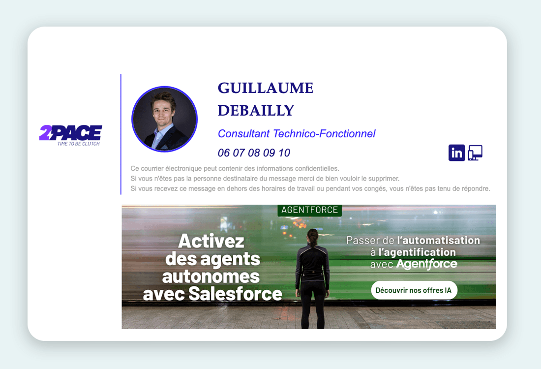 Exemple de banniere signature email IA