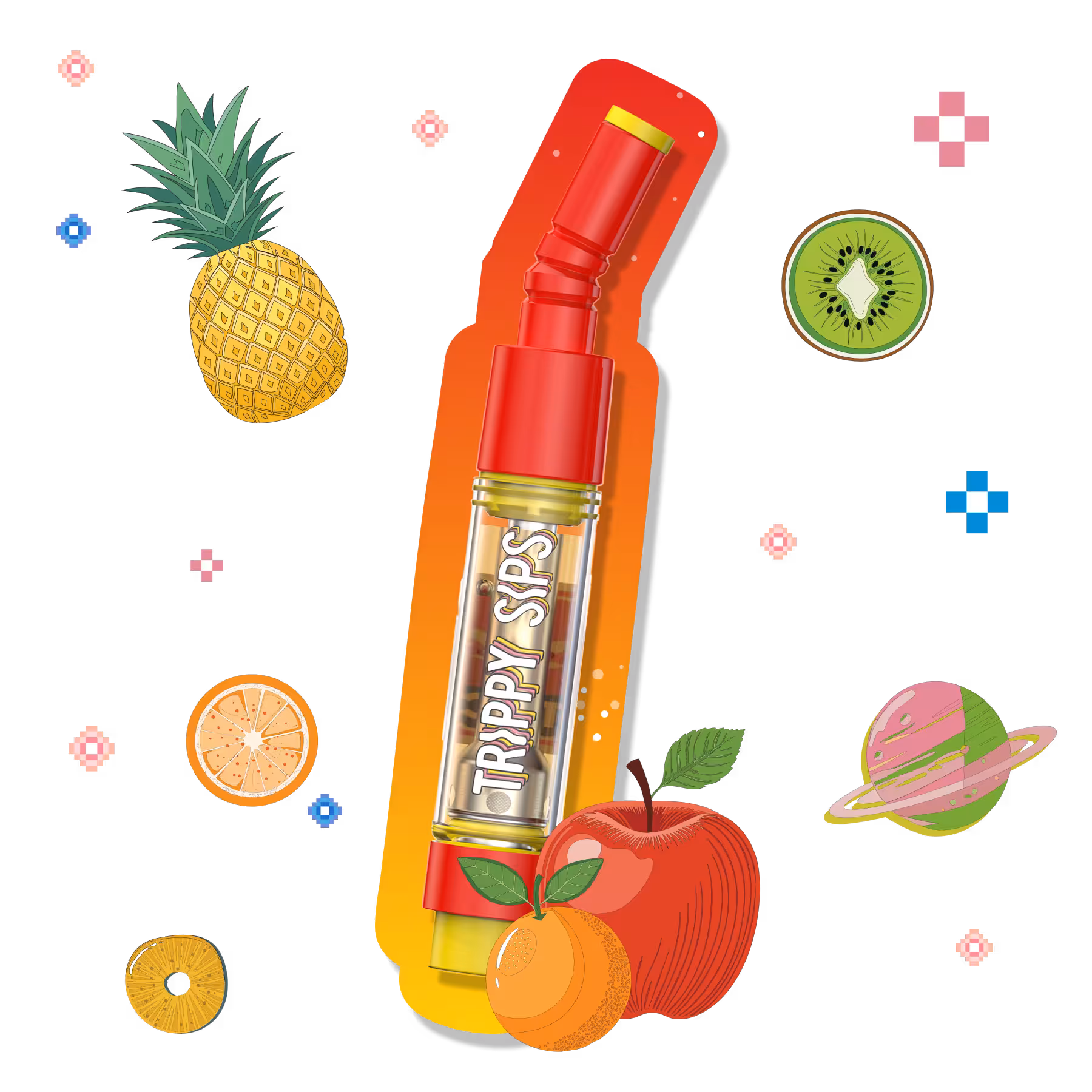 Trippy Sips Flyin' Hawaiian Liquid Diamonds 510 Vape Cartridge