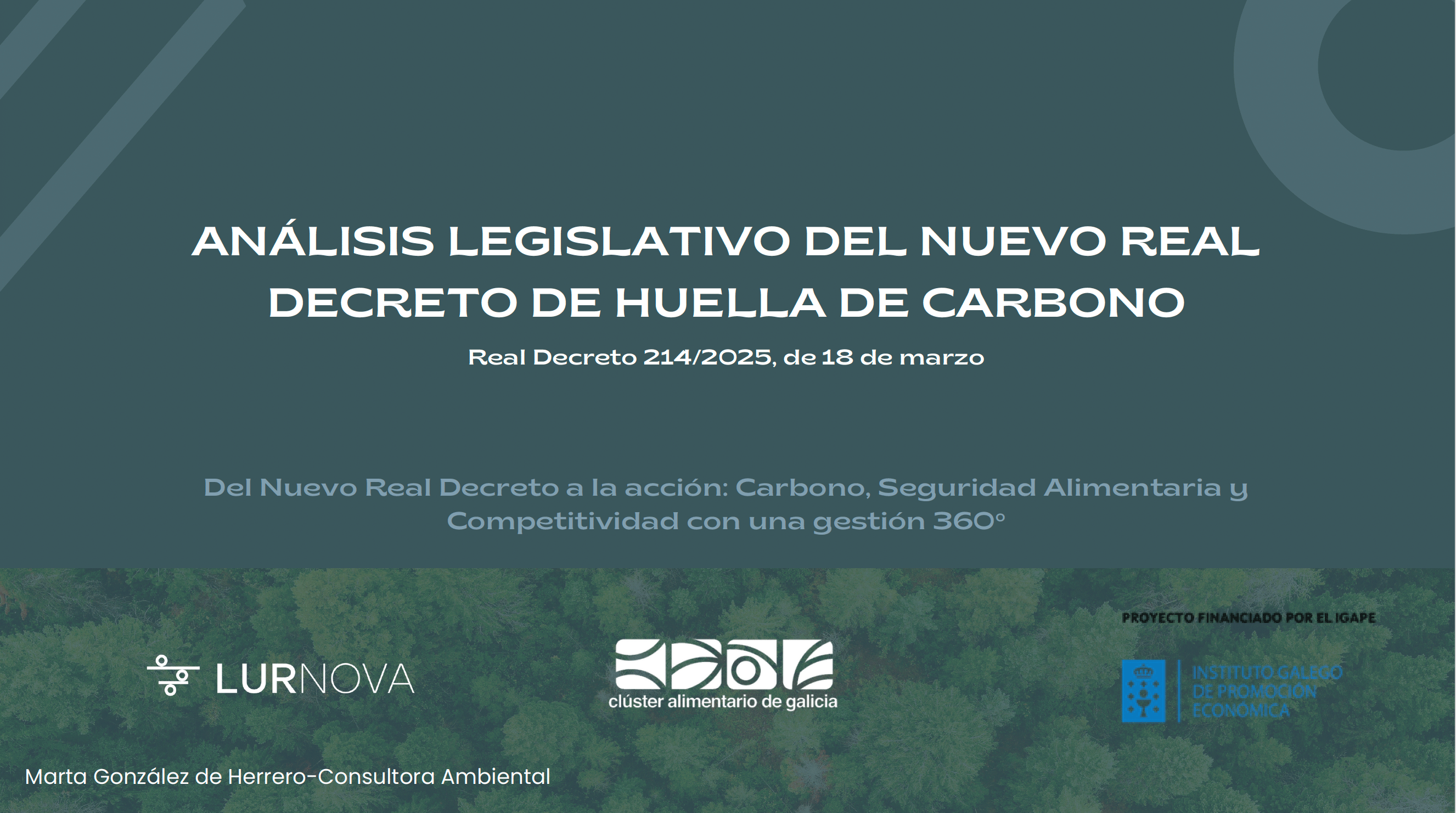 Portada de la intervención de Lurnova en la jornada