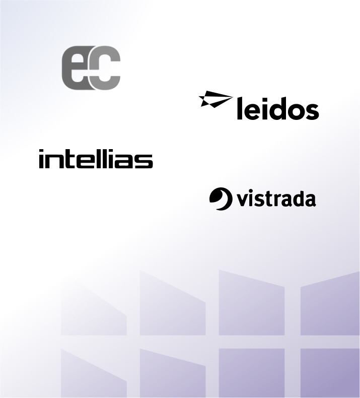 Grouping of logos that includes Carlton Richards, Intellias, Leidos, E&C Consultants, and Vistrada