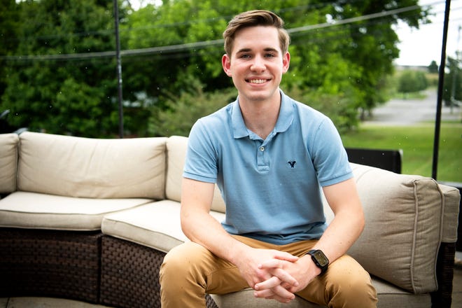 Jackson Greene, photographed in Knoxville on Tuesday, June 29, 2021, is the founder of Pursuit Digital. Greene started the digital marketing company right out of high school last year.