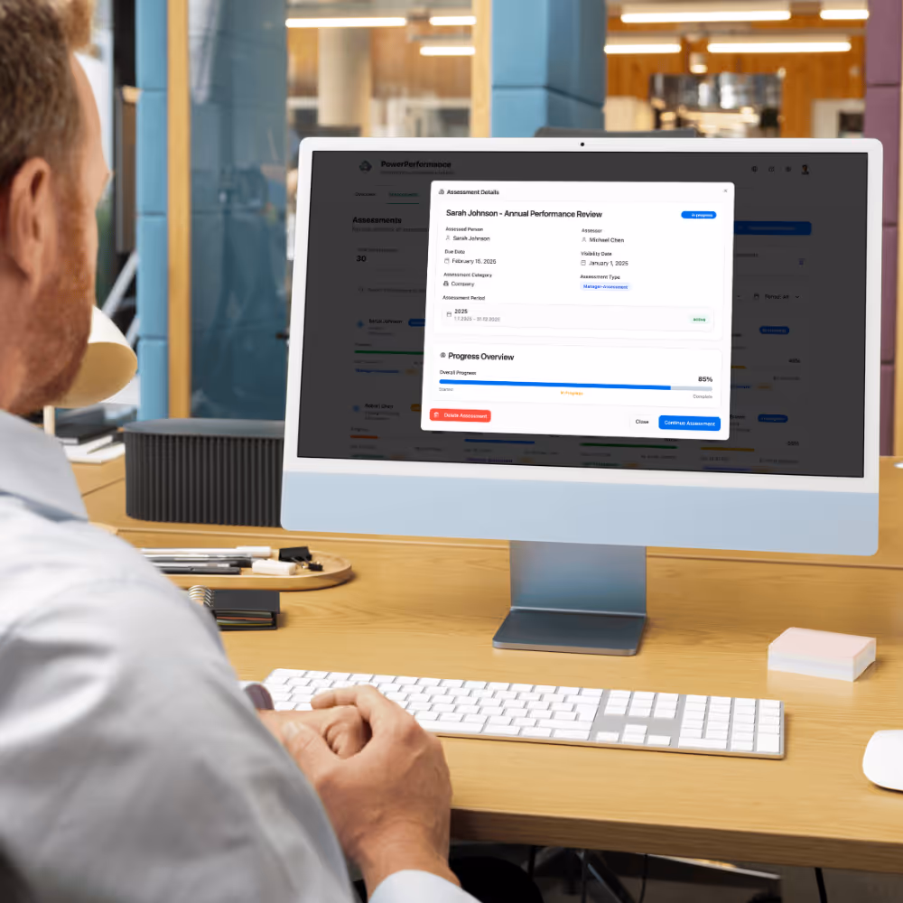 Assessment Details Power Performance Mockup