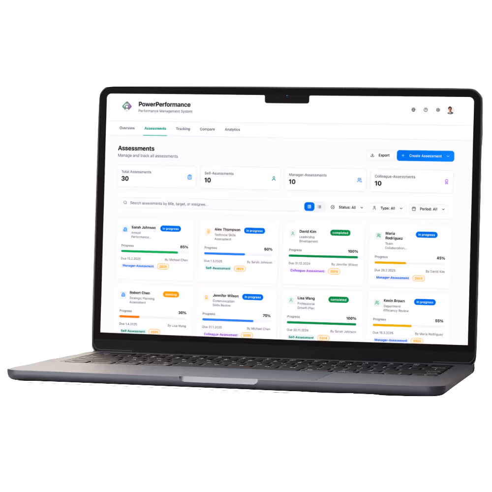 Power Performance Assessment Mockup