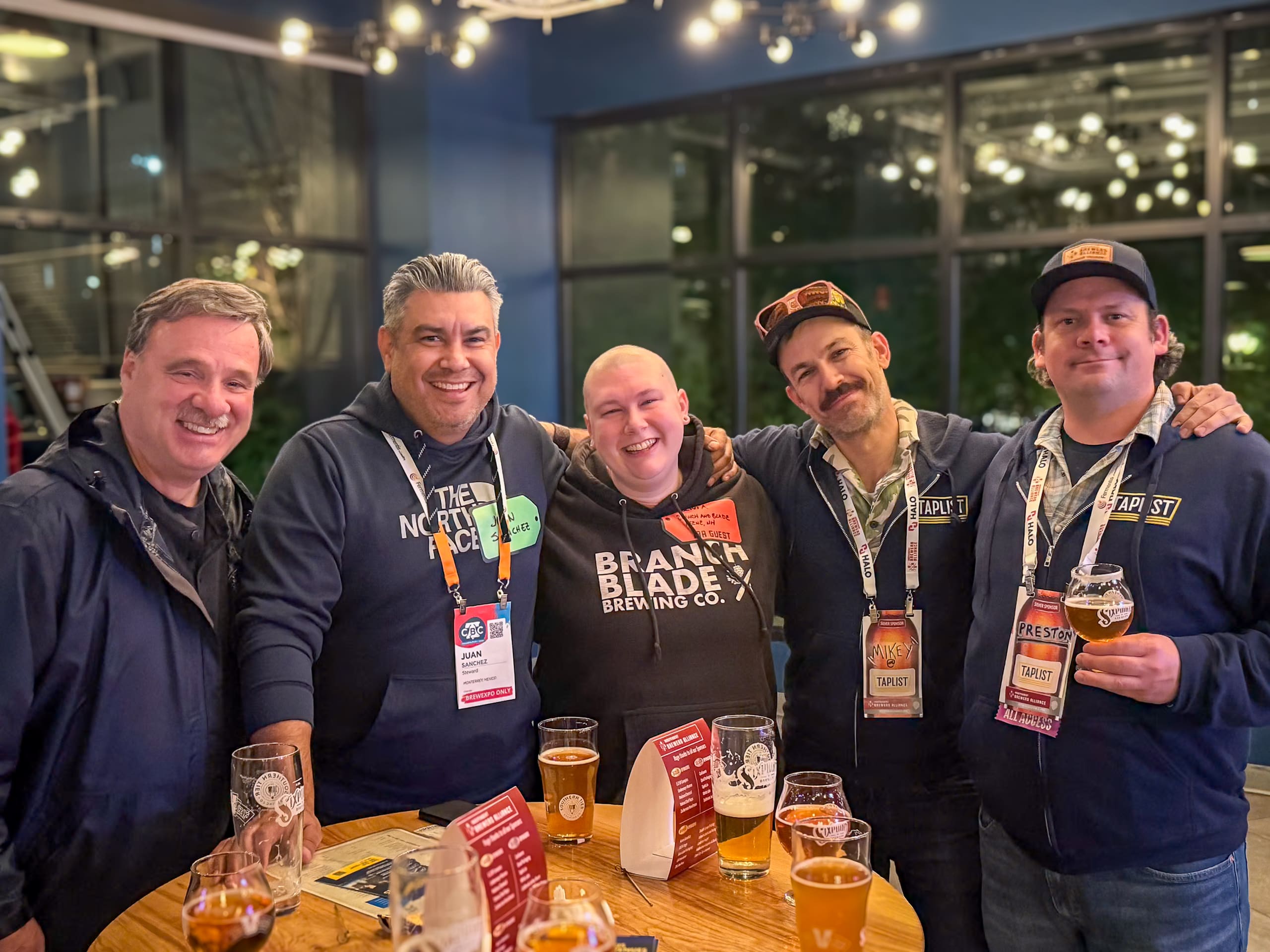 Old customers now new friends from Branch and Blade Brewing (NH) and La Taberna (MX)