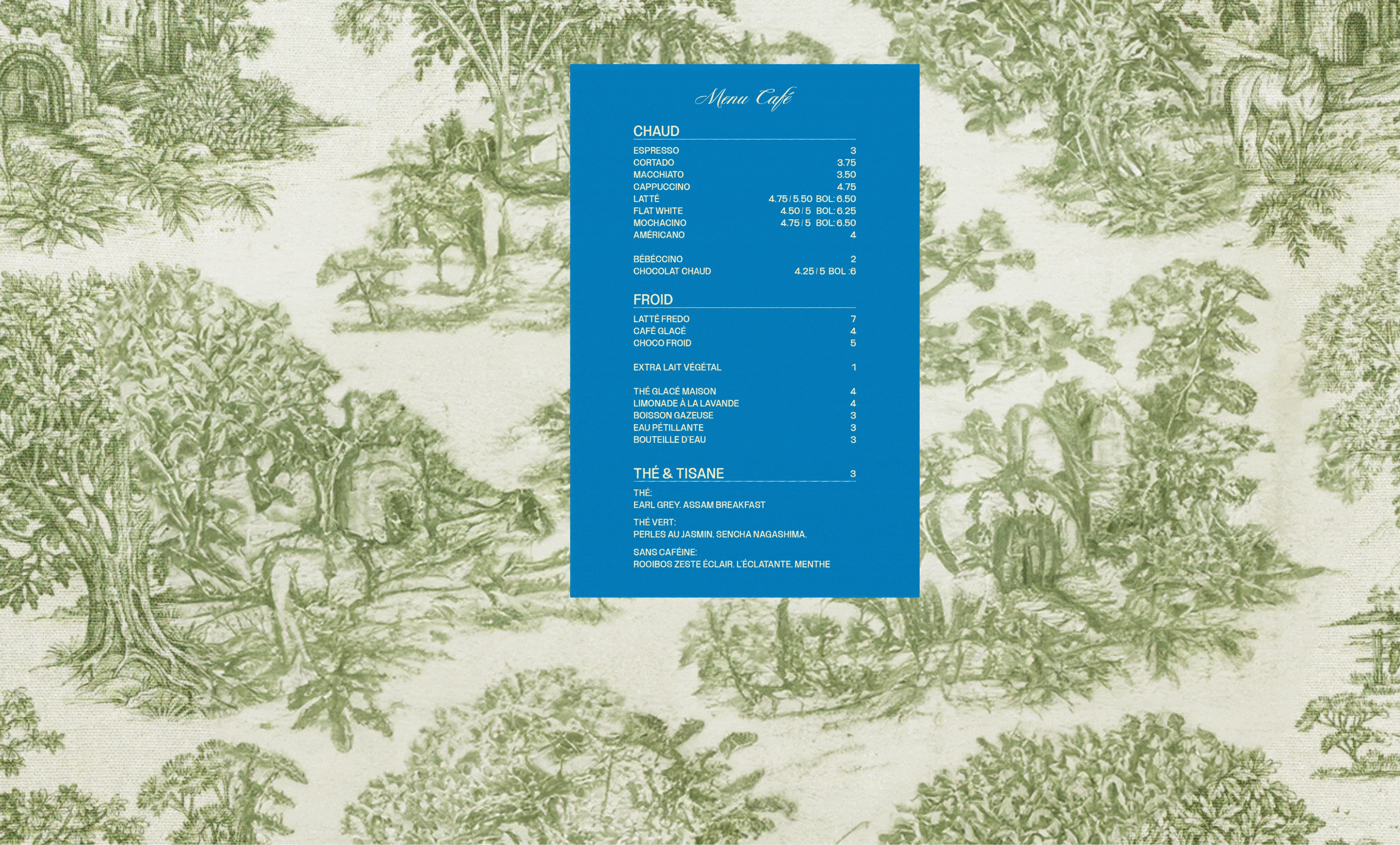 Studio Tangible spécialisé en image de marque - Projet de création d'identité visuel pour le Café Boutique Golf L'oiseau