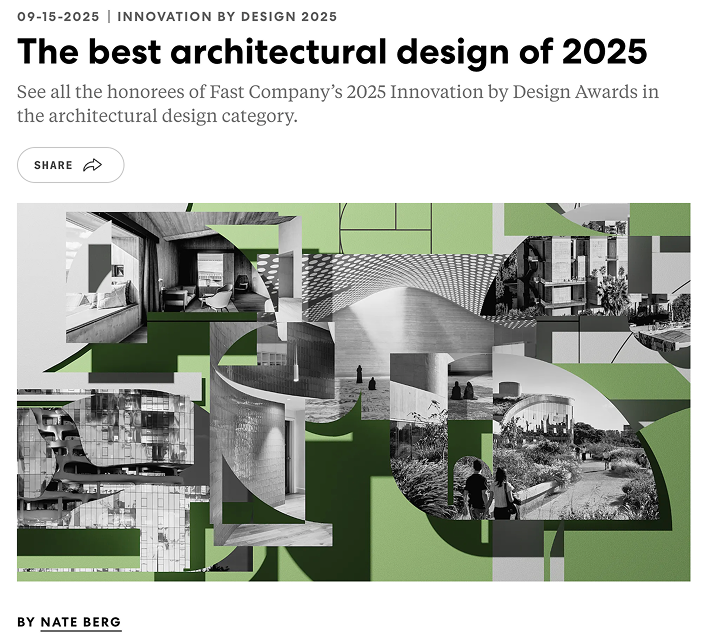 Fast Company: The best architectural design of 2025