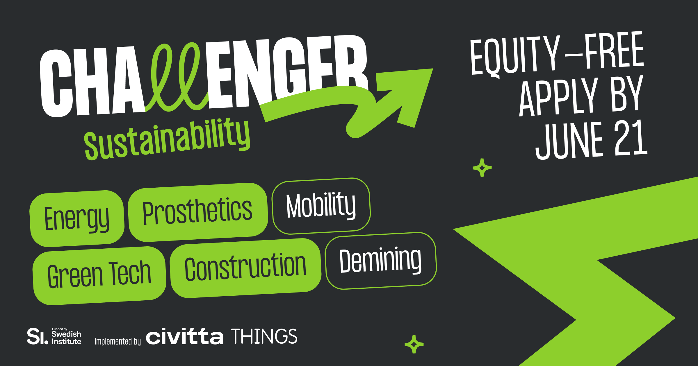 Applications open for the Challenger Sustainability Accelerator: a program helping Ukrainian startups grow faster, connect with investors, and scale internationally