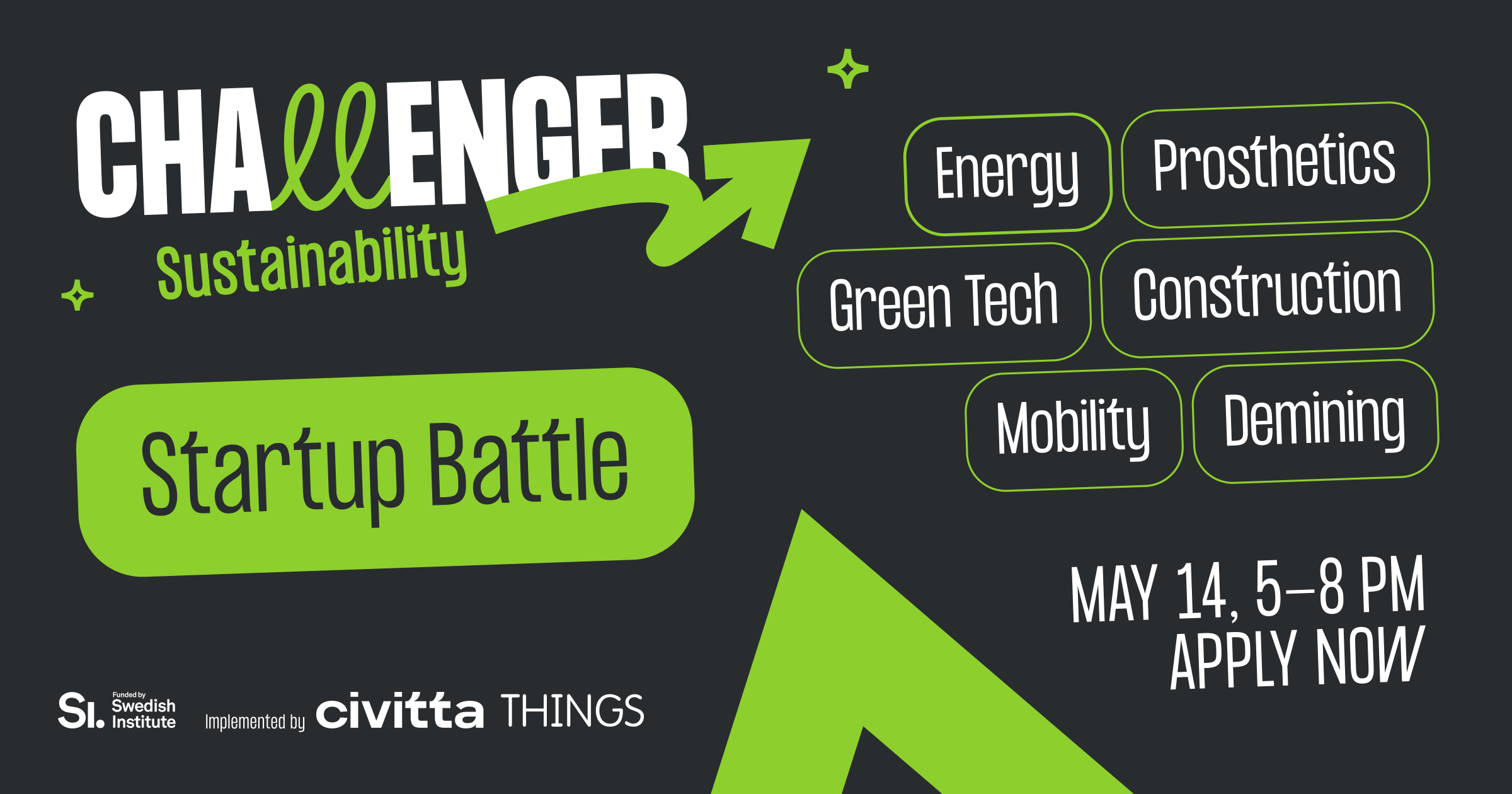 Challenger to Host Startup Battle for Sustainable Tech Startups
