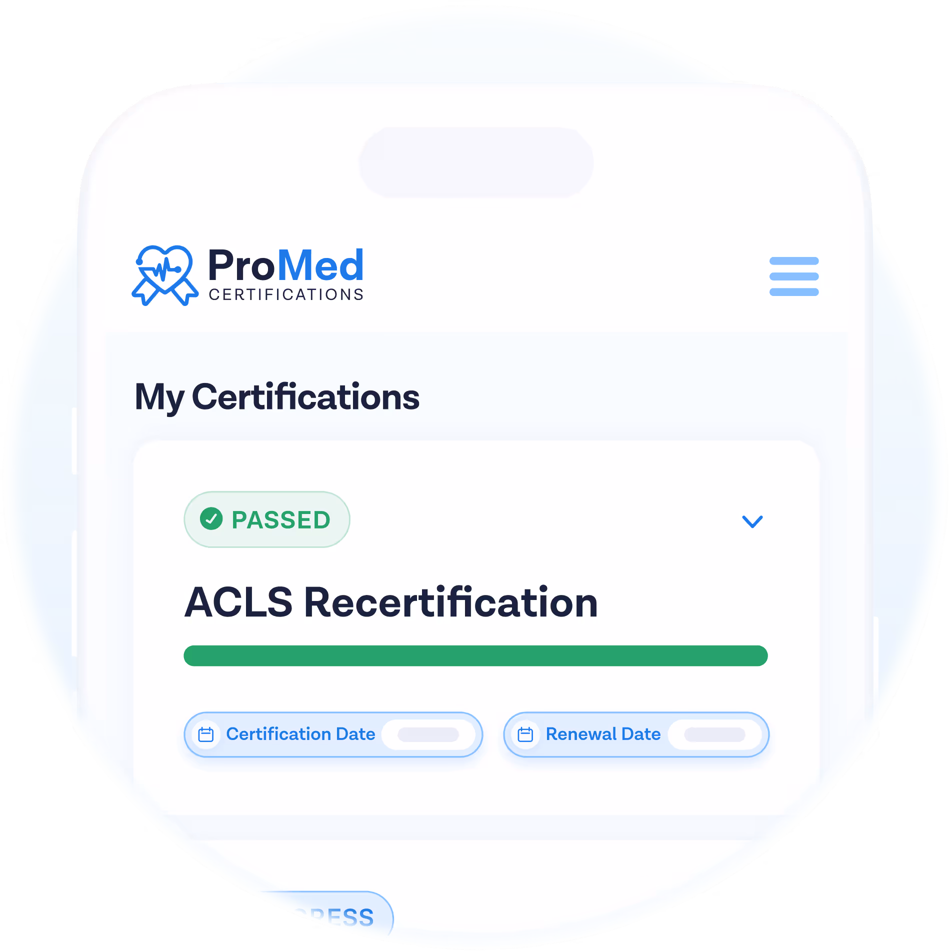Promed Certifications - ProMed