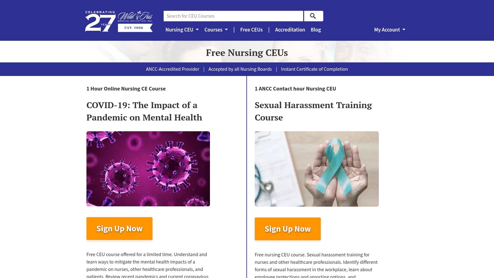 Wild Iris Medical Education – Free Nursing CEUs