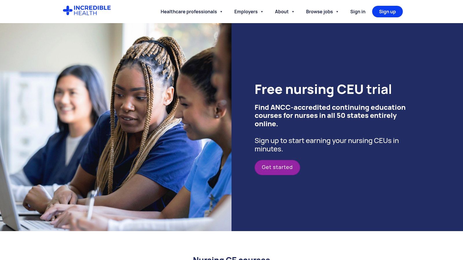 Incredible Health – Free CE (trial + free selections)